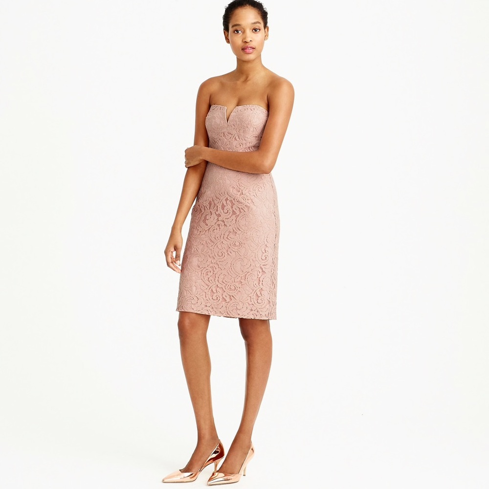 J Crew Cathleen Dress in Leavers Lace (NAVY)